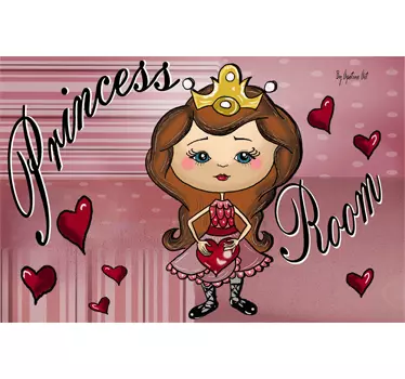 Princeza soba djeca naljepnica - TenStickers