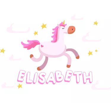 Naljepnica za djecu s simpatičnom jednorog animacijom - TenStickers