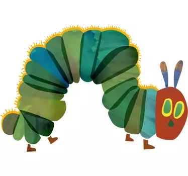 Naljepnica zida gladne gusjenice - TenStickers