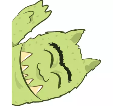 Naljepnica zelena čudovišta djeca - TenStickers