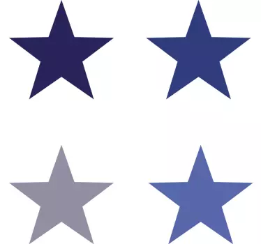 Plave zvijezde ukrasne naljepnice - TenStickers