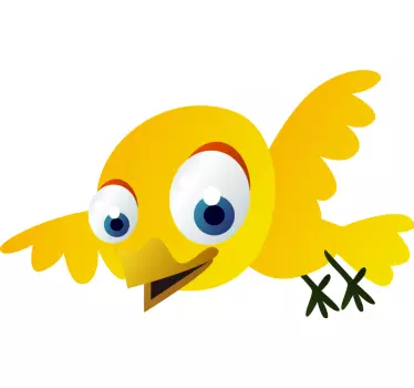 Naljepnica za djecu žute ptice - TenStickers
