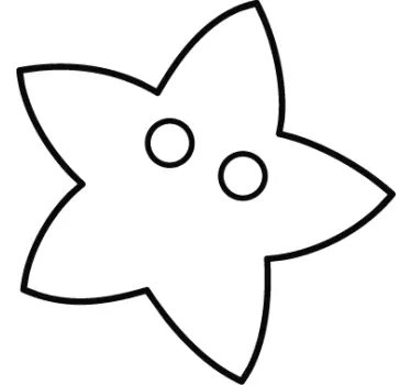 Naljepnica za djecu slatki zvjezdani lik - TenStickers