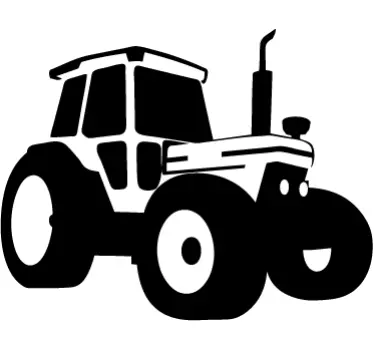 Jednobojna zidna naljepnica traktora - TenStickers
