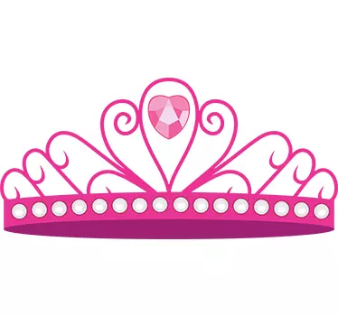 Naljepnica s krunom princeze - TenStickers