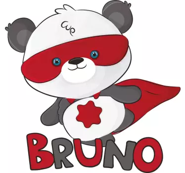Naljepnica superpanda superheroj - TenStickers