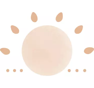 Naljepnice apstraktne minimalne prirode sunca - TenStickers
