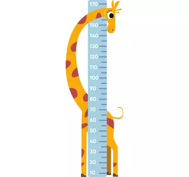 Zidna naljepnica s grafikonom visine žirafa - TenStickers