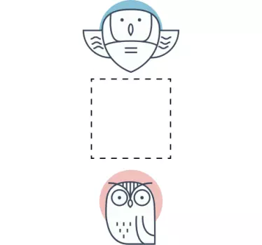 Ptica i sova prekidač za svjetlo ptica zidna naljepnica - TenStickers
