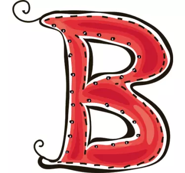 Naljepnica slova b - TenStickers