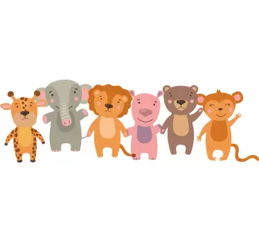 Naljepnice divlje životinje crteži životinja - TenStickers