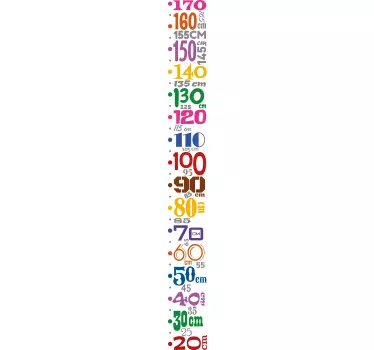 Naljepnica za mjerenje dječje zidne trake - TenStickers