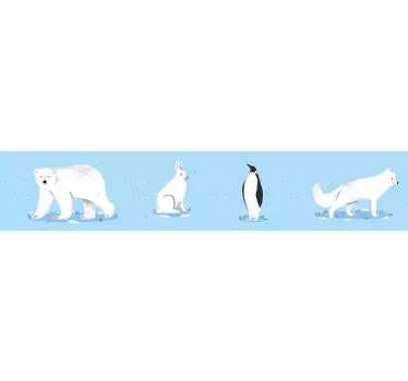 Naljepnice Granice arktičke životinje - TenStickers