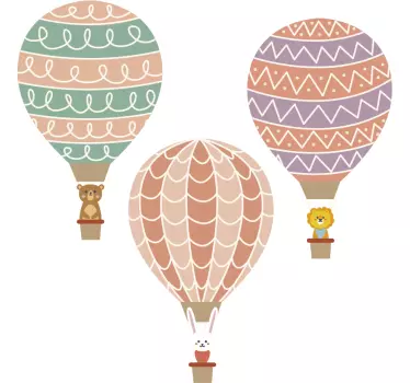 Baby baloni ilustracija zid art decal - TenStickers