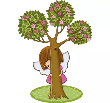 Djeca naljepnice stidljiv mali anđeo - TenStickers
