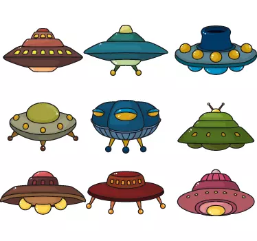 Djeca ufos zidne naljepnice - TenStickers