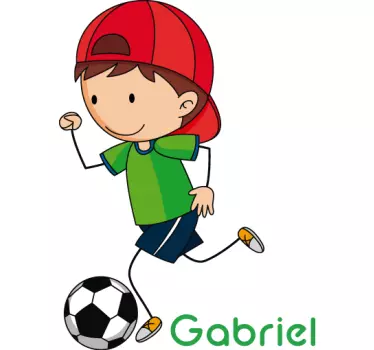 Dječak balon ilustracija zidna umjetnost - TenStickers