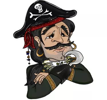 Dječja gusarska naljepnica - TenStickers