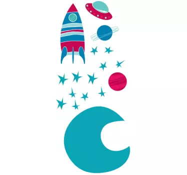 Dječja kolekcija naljepnica mjeseca - TenStickers
