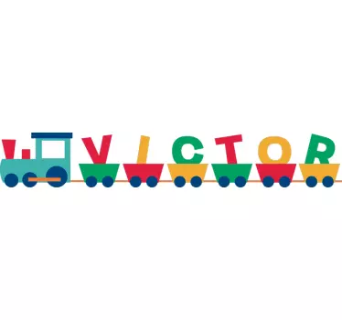 Dječja vlaka prilagodljiva naljepnica - TenStickers