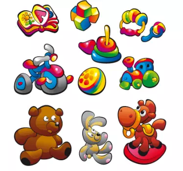 Dječje naljepnice za kolekciju igračaka - TenStickers