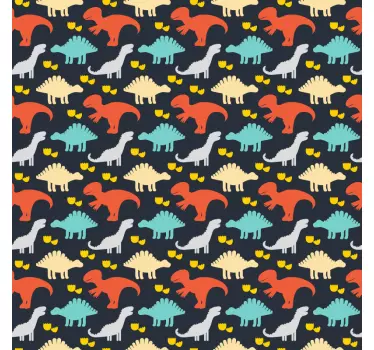 Dječji dinosauri uzorak naljepnica namještaja - TenStickers