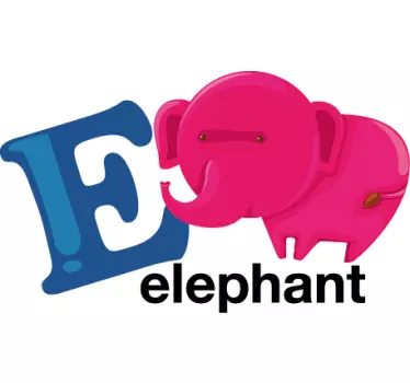 E za naljepnicu zidova od slonova - TenStickers