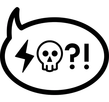 Eksplicitni simboli govorni mjehurić - TenStickers
