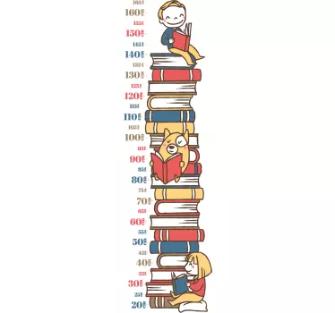 Hrpa naljepnice grafikona visine knjiga - TenStickers