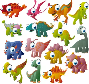 Kolekcija naljepnica dinosaura - TenStickers