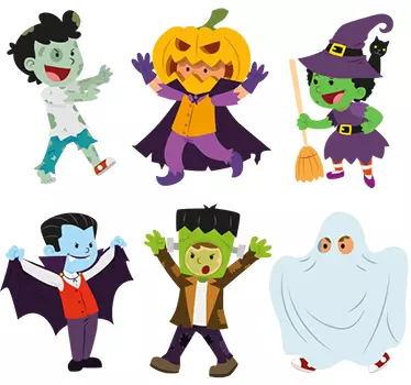 Mali likovi za halloween - TenStickers