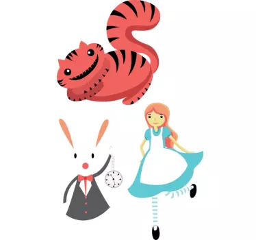 Naljepnica alice u zemlji čudesa - TenStickers