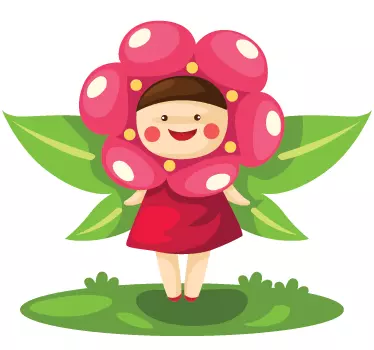 Naljepnica cvjetna bajka za djecu - TenStickers