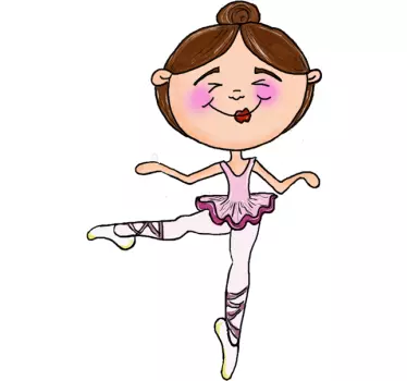 Naljepnica djevojka balerina - TenStickers