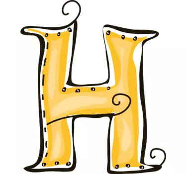Naljepnica h - TenStickers