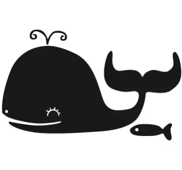 Naljepnica na zidu kitove ploče - TenStickers