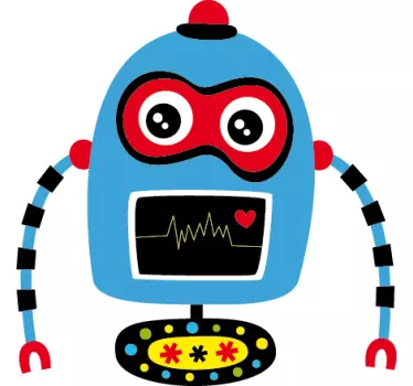 Naljepnica plava robota za djecu - TenStickers