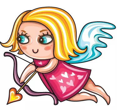 Naljepnica plavokosa djevojka plavuša - TenStickers