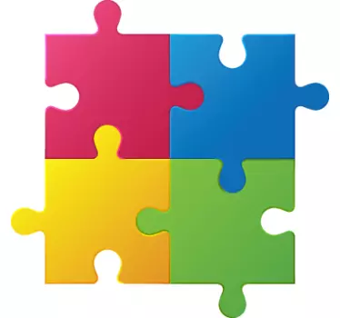 Naljepnica puzzle zid naljepnica - TenStickers