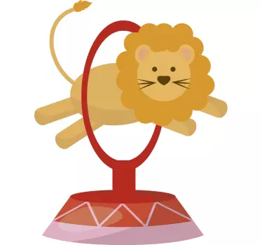 Naljepnica s cirkusom u obliku lava - TenStickers