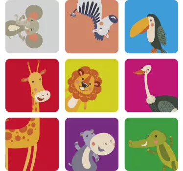 Naljepnica s divljim životinjama - TenStickers