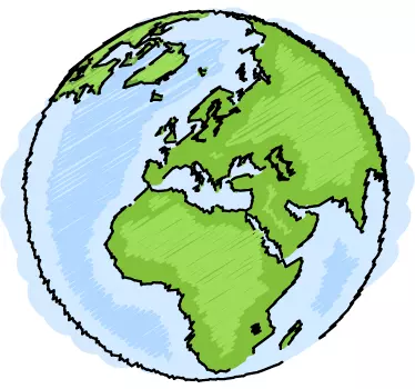 Naljepnica s djecom planete zemlje - TenStickers