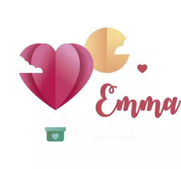 Naljepnica s prilagođenim vrućim zračnim balonom - TenStickers