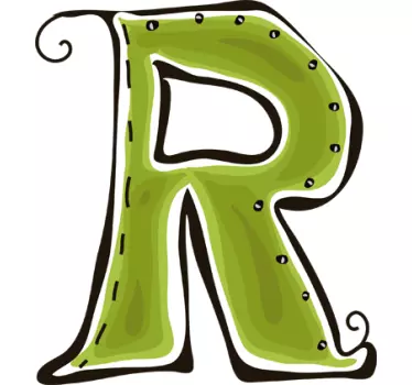 Naljepnica slovo r - TenStickers