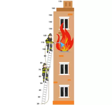 Naljepnica visine vatrogasaca - TenStickers