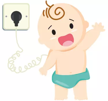Naljepnica za bebu s maštovitom figurom dojenčeta - TenStickers