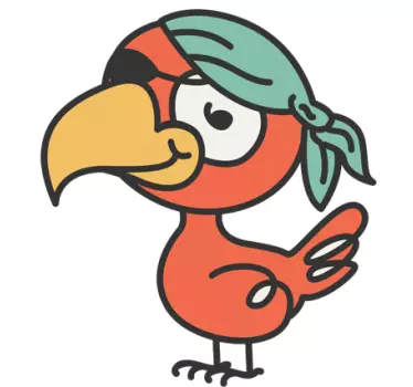 Naljepnica za djecu gusarske papige - TenStickers