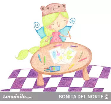 Naljepnica za djecu kreativno vilinsko dijete - TenStickers