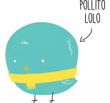 Naljepnica za djecu pollito lolo - TenStickers