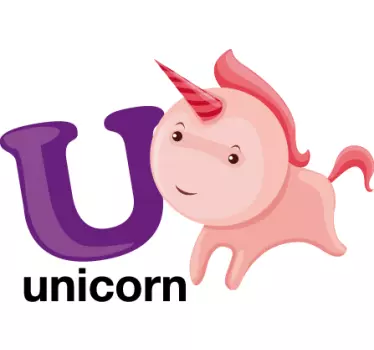 Naljepnica za djecu s maštovitom jednorog temom - TenStickers